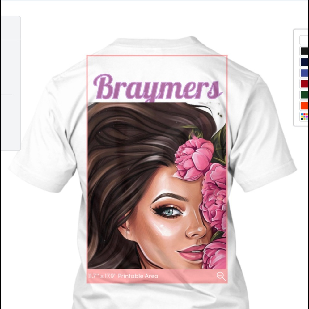 Tshirts with brand logo design